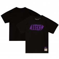Футболка Milwaukee Bucks Mitchell & Ness Hardwood Classics Monochrome - Black