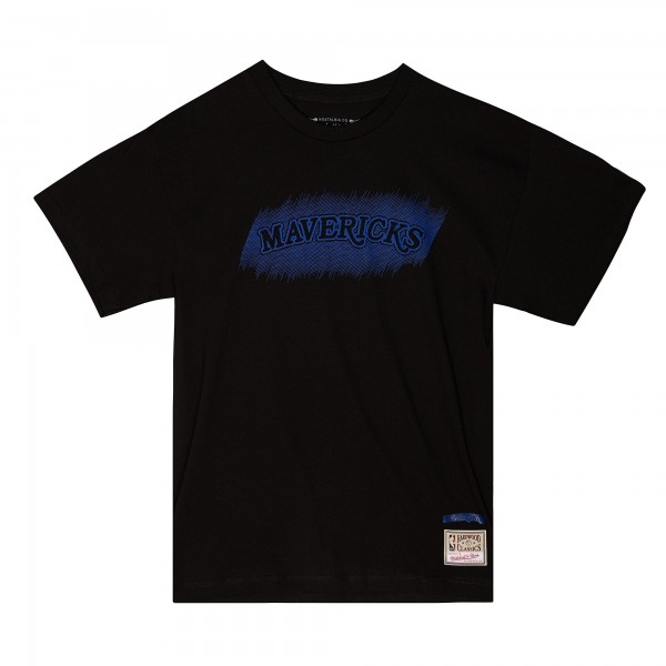 Футболка Dallas Mavericks Mitchell & Ness Hardwood Classics Monochrome - Black