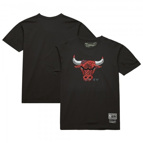 Футболка Chicago Bulls Mitchell & Ness Hardwood Classics Deconstructed - Black