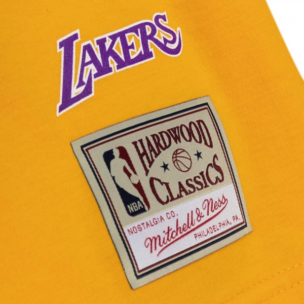 Футболка Los Angeles Lakers Mitchell & Ness Slap Sticker - Gold