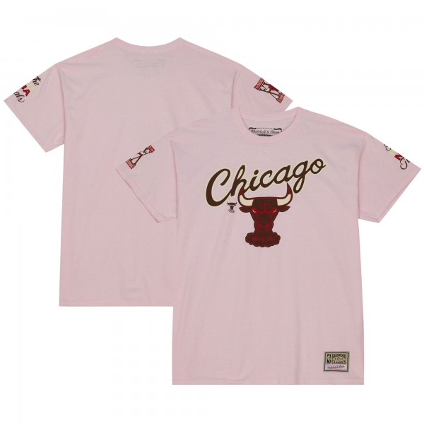 Футболка Chicago Bulls Mitchell & Ness Hardwood Classics Brown Sugar Bacon - Pink
