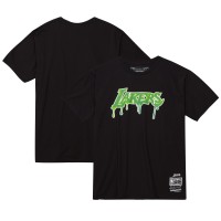 Футболка Los Angeles Lakers Mitchell & Ness Hardwood Classics Hardwood Classics Slime Drip - Black