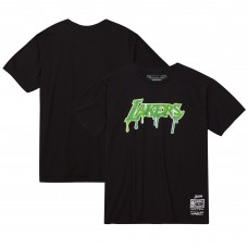 Футболка Los Angeles Lakers Mitchell & Ness Hardwood Classics Hardwood Classics Slime Drip - Black