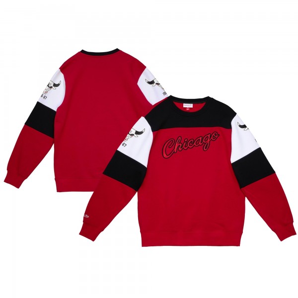 Кофта Chicago Bulls Mitchell & Ness Red Overtime Win Fleece