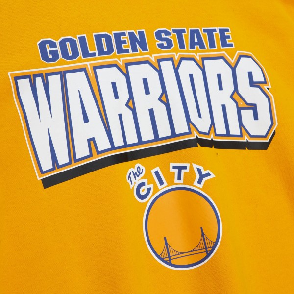 Кофта Golden State Warriors Mitchell & Ness All Over - Gold