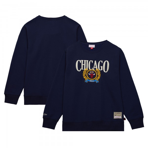Кофта Chicago Bulls Mitchell & Ness Navy Hardwood Classics Collegiate Fleece