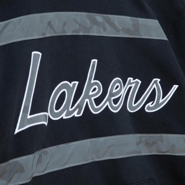 Толстовка Los Angeles Lakers Mitchell & Ness Hardwood Classics Camo Reflective Head Coach - Black