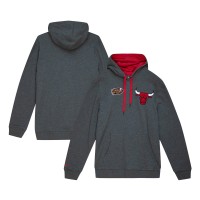 Толстовка Chicago Bulls Mitchell & Ness Heather Gray Hardwood Classics Classic French Terry