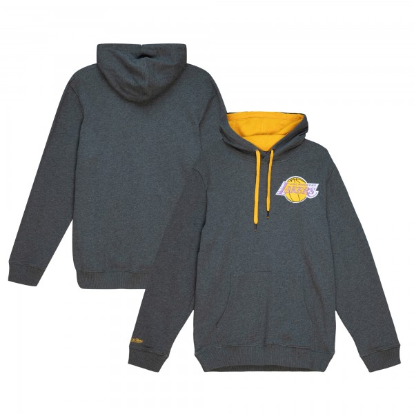 Толстовка Los Angeles Lakers Mitchell & Ness Hardwood Classics Classic French Terry - Heather Gray