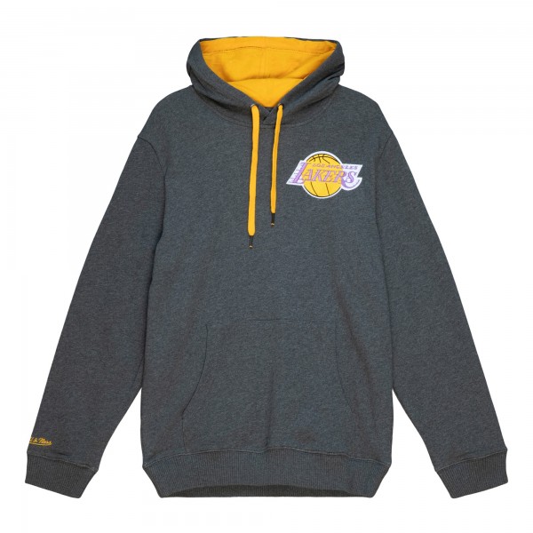 Толстовка Los Angeles Lakers Mitchell & Ness Hardwood Classics Classic French Terry - Heather Gray