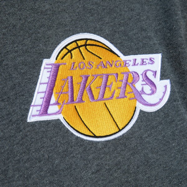 Толстовка Los Angeles Lakers Mitchell & Ness Hardwood Classics Classic French Terry - Heather Gray