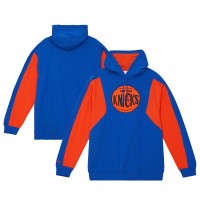 Толстовка New York Knicks Mitchell & Ness Color Block 2.0 Fleece - Blue