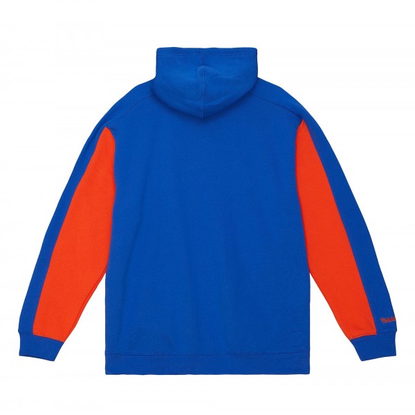 Толстовка New York Knicks Mitchell & Ness Color Block 2.0 Fleece - Blue
