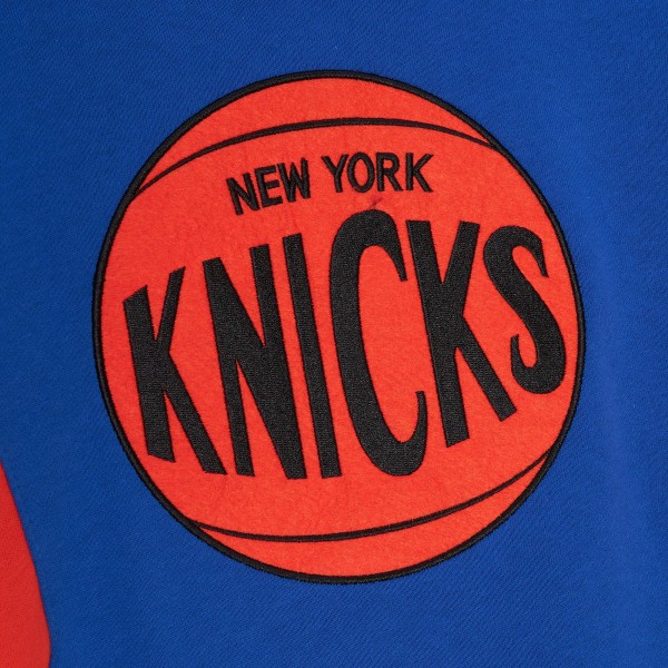 Толстовка New York Knicks Mitchell & Ness Color Block 2.0 Fleece - Blue