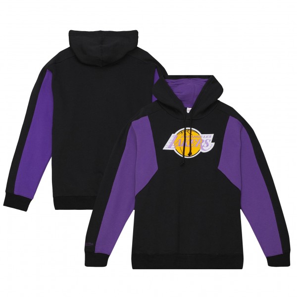 Толстовка Los Angeles Lakers Mitchell & Ness Color Block 2.0 Fleece - Black