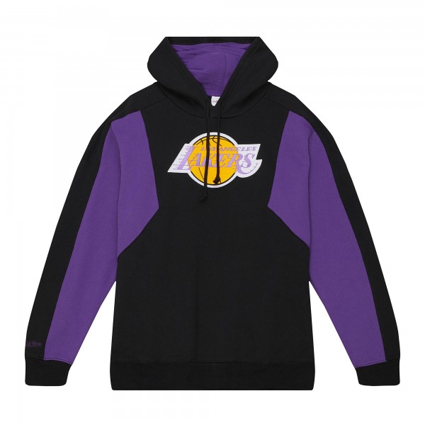 Толстовка Los Angeles Lakers Mitchell & Ness Color Block 2.0 Fleece - Black