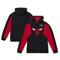 Толстовка Chicago Bulls Mitchell & Ness Color Block 2.0 Fleece - Black