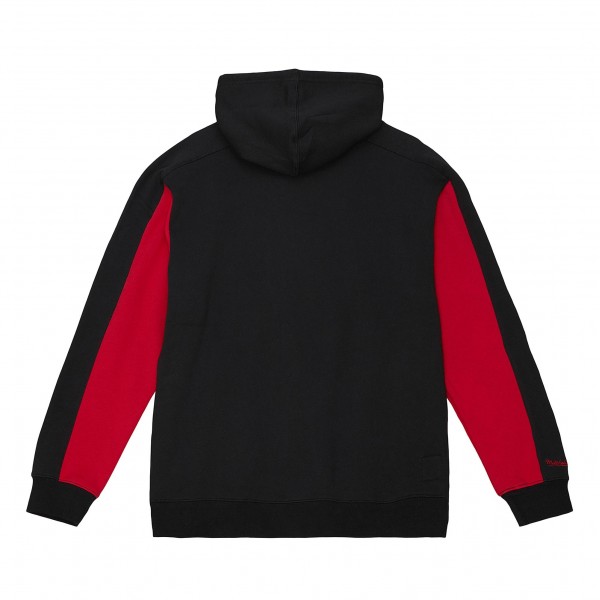 Толстовка Chicago Bulls Mitchell & Ness Color Block 2.0 Fleece - Black