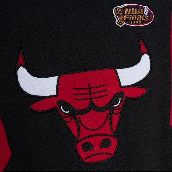 Толстовка Chicago Bulls Mitchell & Ness Color Block 2.0 Fleece - Black