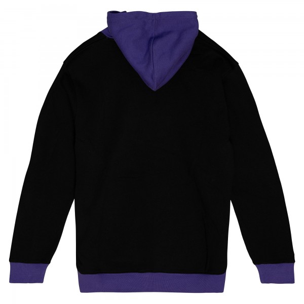 Milwaukee Bucks Mitchell & Ness Black Hardwood Classics Big Face 5.0 Pullover Hoodie