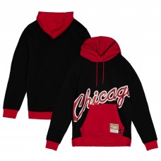 Толстовка Chicago Bulls Mitchell & Ness Black Hardwood Classics Big Face 5.0