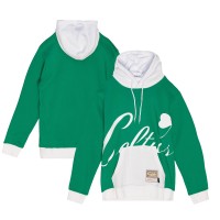 Толстовка Boston Celtics Mitchell & Ness Hardwood Classics Big Face 5.0 - Kelly Green