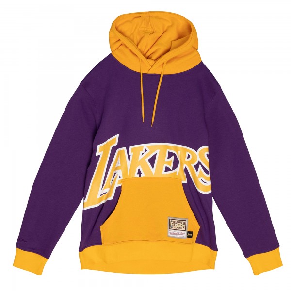 Толстовка Los Angeles Lakers Mitchell & Ness Hardwood Classics Big Face 5.0 - Purple