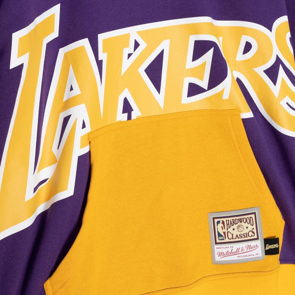 Толстовка Los Angeles Lakers Mitchell & Ness Hardwood Classics Big Face 5.0 - Purple