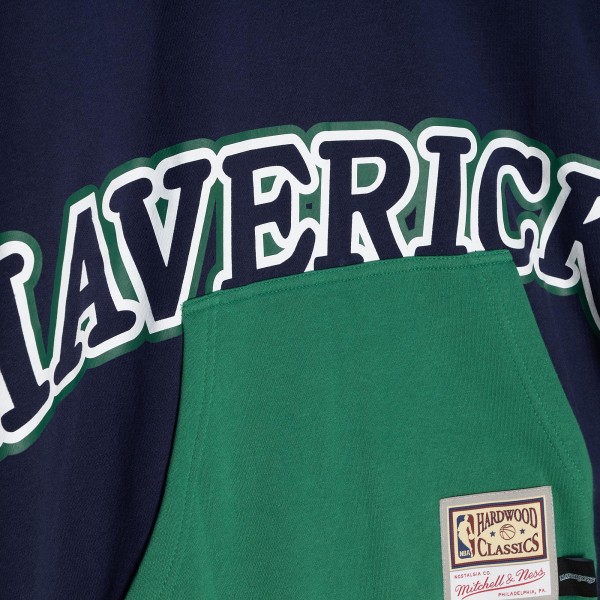 Толстовка Dallas Mavericks Mitchell & Ness Hardwood Classics Big Face 5.0 - Navy