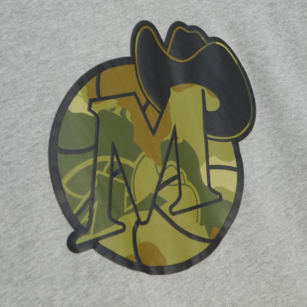 Толстовка Dallas Mavericks Mitchell & Ness Hardwood Classics Ghost Camo - Heather Gray