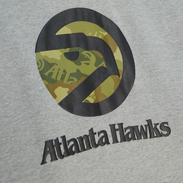 Толстовка Atlanta Hawks Mitchell & Ness Hardwood Classics Ghost Camo - Heather Gray