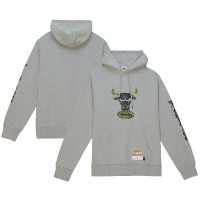 Толстовка Chicago Bulls Mitchell & Ness Heather Gray Hardwood Classics Ghost Camo