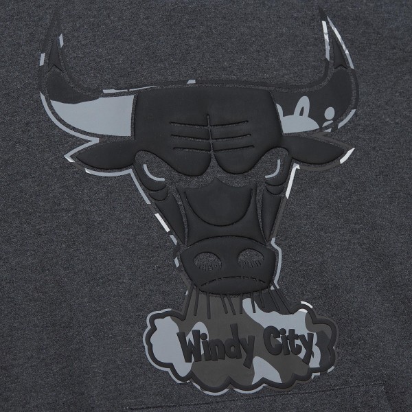 Толстовка Chicago Bulls Mitchell & Ness Black Hardwood Classics Ghost Camo