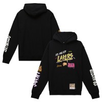 Толстовка Los Angeles Lakers Mitchell & Ness Hardwood Classics Slap Sticker - Black