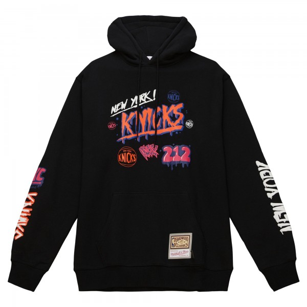 Толстовка New York Knicks Mitchell & Ness Hardwood Classics Slap Sticker - Black