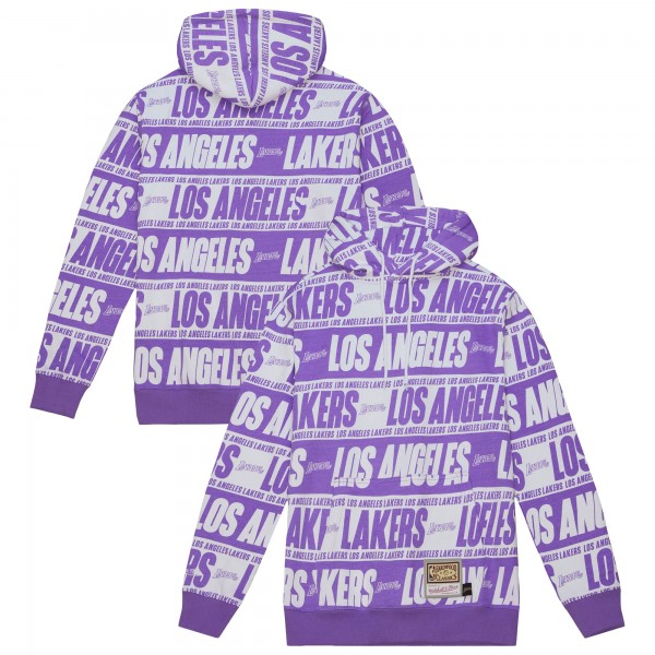 Толстовка Los Angeles Lakers Mitchell & Ness Hardwood Classics Teamwrap - Purple
