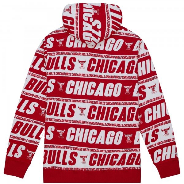 Толстовка Chicago Bulls Mitchell & Ness Red Hardwood Classics Teamwrap