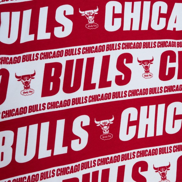 Толстовка Chicago Bulls Mitchell & Ness Red Hardwood Classics Teamwrap