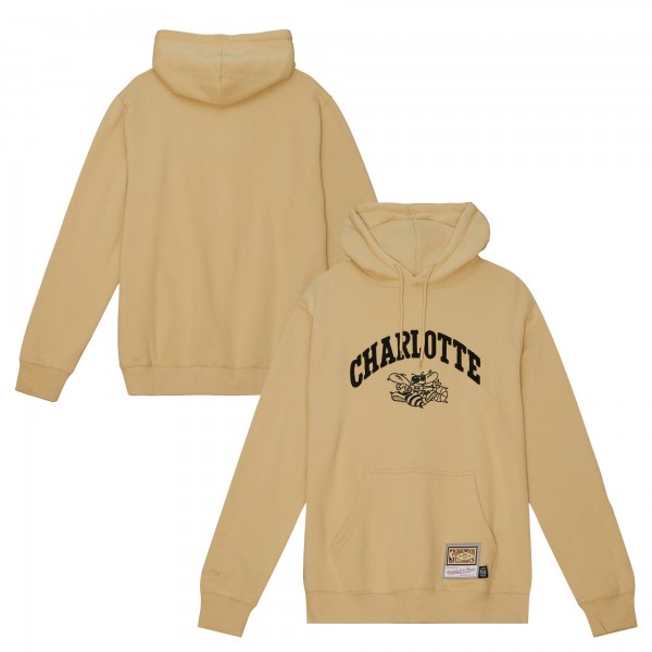 Толстовка Charlotte Hornets Mitchell & Ness Khaki Hardwood Classics