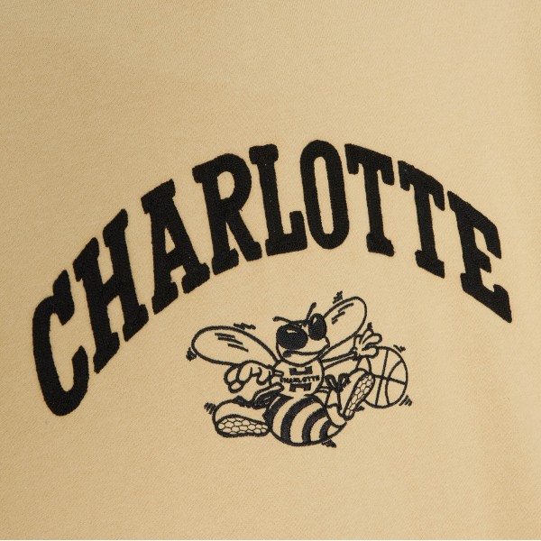 Толстовка Charlotte Hornets Mitchell & Ness Khaki Hardwood Classics