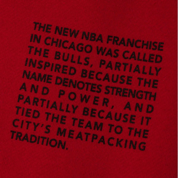Толстовка Chicago Bulls Mitchell & Ness Red Hardwood Classics Team Origins Fleece