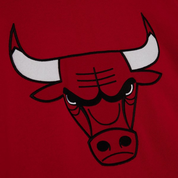 Толстовка Chicago Bulls Mitchell & Ness Red Hardwood Classics Team Origins Fleece
