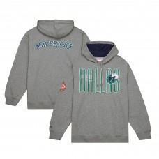 Толстовка Dallas Mavericks Mitchell & Ness Team OG Fleece - Heather Gray