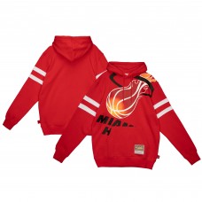 Толстовка Miami Heat Mitchell & Ness Red Substantial Fleece