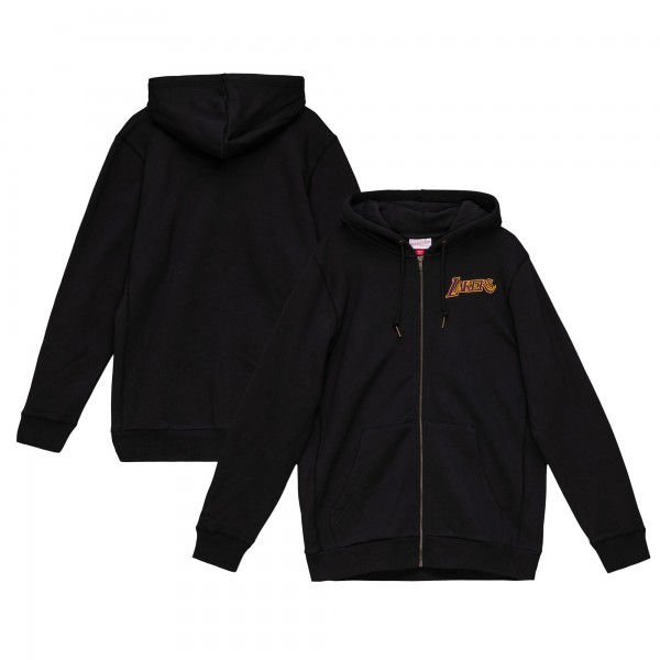 Толстовка на молнии Los Angeles Lakers Mitchell & Ness Heavyweight Fleece - Black