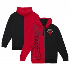 Толстовка на молнии Chicago Bulls Mitchell & Ness Color Block 2.0 Fleece - Red/Black
