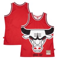 Игровая джерси Chicago Bulls Mitchell & Ness Red Hardwood Classics Blown Out Fashion