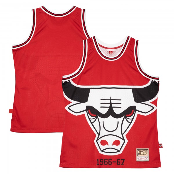 Игровая джерси Chicago Bulls Mitchell & Ness Red Hardwood Classics Blown Out Fashion