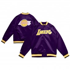 Бомбер Los Angeles Lakers Mitchell & Ness Double Clutch Lightweight Satin - Purple