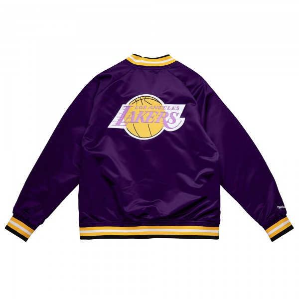 Бомбер Los Angeles Lakers Mitchell & Ness Double Clutch Lightweight Satin - Purple